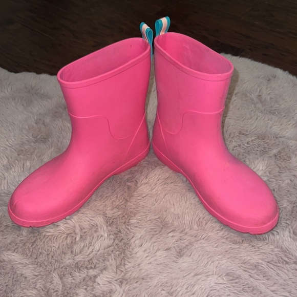 Totes Very Wear pink rubber rain boots size 4/5 youth girls - Picture 4 of 6